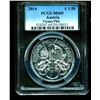 Image 1 : 2014 MS 69 PCGS Slab 1 oz Silver Philharmonic