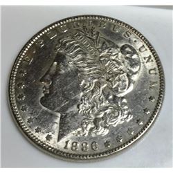 1886 P BU Morgan Dollar