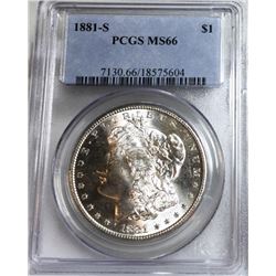 1881 - S- MS 66 PCGS Morgan Silver Dollar