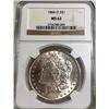 Image 1 : 1884 O MS 62 NGC Morgan Silver Dollar