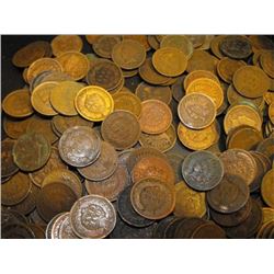 Lot of 100 Indian Head Cents - From Photo