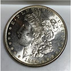 1886 p CH BU Morgan Silver Dollar