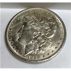1890 P BU Morgan Silver Dollar
