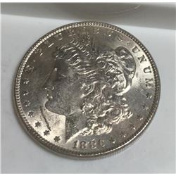 1886 p BU Morgan Silver Dollar