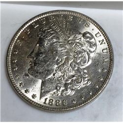 1886 P BU Morgan Silver Dollar