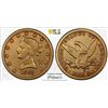 Image 1 : 1865 S $10 Gold Liberty NET FINE Genuine Details PCGS
