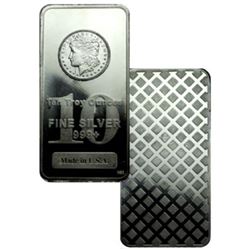 10 oz. Morgan Design Silver Bar- 999 Pure