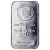 Image 2 : (5) Morgan Design Silver Bars 1 oz Pure