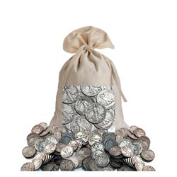 Bank Bag of 300 Walking Liberty Half Dollars 90%