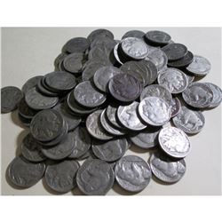 (50) Readable Date Buffalo Nickels