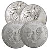 Image 2 : (4) BU Random Date Silver Eagles