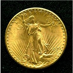 1926 $20 Gold Saint Gaudens AU Grade