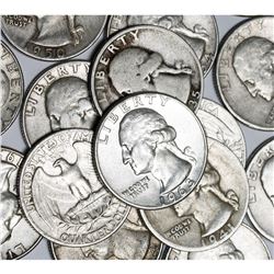 $10 Face Value 90% Silver Washington Quarters