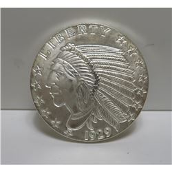 1 oz. Silver Rouind Indian Head Design