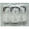 Image 1 : 4 pcs. 1 oz. Silver Morgan Design Bar .999 pure