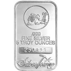 5 oz. Prospector Silver Bar - .999 pure