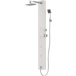 WHITE ALUMINUM ALLOY SHOWER PANEL - 59" X 6.3"