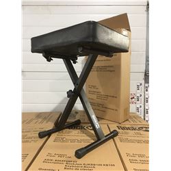 ROCK-JAM BLACK PADDED FOLDING STOOL/BENCH