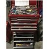 Image 2 : 2 PCE MECHANICS CHEST ON CHEST ROLLING TOOL CABINET LOADED WITH TOOLS