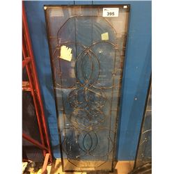 COPPER METAL DESIGN DOUBLE GLAZED WINDOW PANEL - 22" X 64"