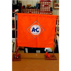 Allis Chalmers display flag w/ stand