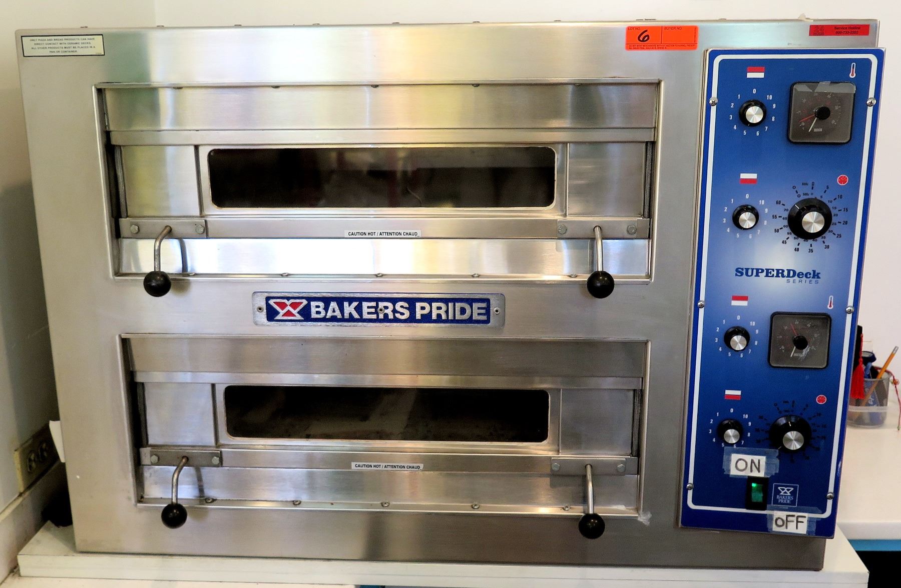 Baker S Pride Super Deck Series Double Deck Countertop Pizza Oven