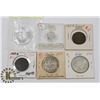 Image 1 : LOT OF 6 CANADIAN COINS-1964 $1 COIN,  1943 DIME
