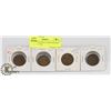 Image 1 : LOT OF 4 CANADIAN LARGE PENNIES 1914, 1917, 1918,
