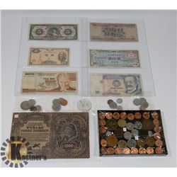LOT OF ASSORTED WORLD CURRENCY