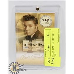 ELVIS PRESLEY LIMITED EDITION SIGNED CARD.