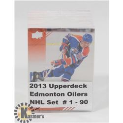 2013 UPPERDECK EDMONTON OILERS NHL SET #1-90