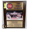 Image 1 : VINTAGE 1989 DETROIT PISTONS WORLD