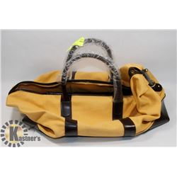 NEW YELLOW DUFFLE BAG