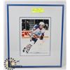 Image 1 : SIGNED FRAMED #12 OILERS HOCKEY PLAYER PICTURE.