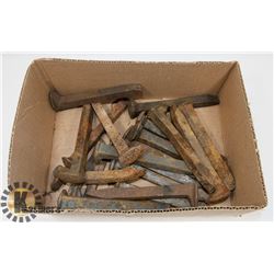 BOX OF RAILROAD SPIKES
