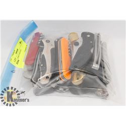 BAG OF POCKET KNIVES