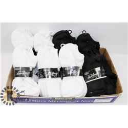 FLAT OF 32 WOMENS ATHLETIC SOCKS