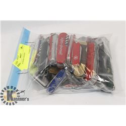 BAG OF POCKET KNIVES