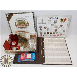 FLAT OF COINS & INSERTS RCMP 1873-1973