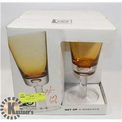 SET OF 4 TABLETOP LIFESTYLES GOBLETS