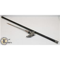DRAGON HEAD SWORD IN CANE.
