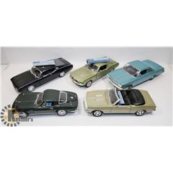 LOT OF 5 DIE CAST 1:18 SCALE CARS