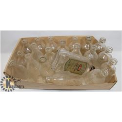 FLAT WITH VINTAGE BOTTLES INCL PEPSI, COKE, FANTA,