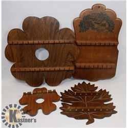 FLAT OF FOUR WOODEN SPOON DISPLAYS