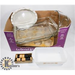 LOT OF BAKING OVEN SAFE DISHES