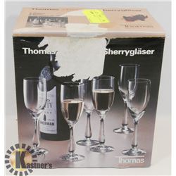 6 SHERRY GLASSES