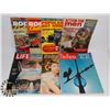 Image 1 : FLAT OF 7 VINTAGE MAGAZINES.
