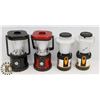 Image 1 : LOT OF 4 EDDIE BAUER 100 LUMEN CAMPING LANTERNS