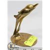 Image 1 : PAIR OF SOLID BRASS DOLPHINS.
