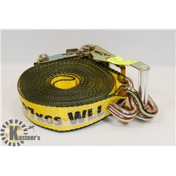 NEW ERICKSON 2" X 27 FT RATCHET STRAP 10,000LB MA